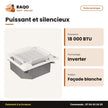 Split Cassette 18.000 BTU Hisense – Inverter – R-410 – Façade Blanche | AUC-18UR4SSAA2