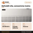 Split Allège 48.000 BTU Hisense – R-410 – Façade Blanche | AUV-48HR6SEC1