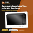 Micro-Onde Hisense – 25L – 900W – Noir | H25MOBS6G