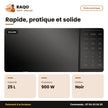 Micro-Onde Hisense – 25L – 900W – Noir | H25MOBS6G