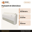Split Allège 48.000 BTU Hisense – Inverter Expert – Blanche | AUV-48UR6SNC5