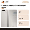 Micro-Onde Hisense – 25 L – 900W – Silver Mirroir | H25MOMS7H