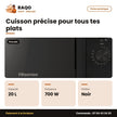 Micro-Onde Hisense – 20 L – 700W – Noir | H20MOBP1HG