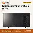 Micro-Onde Hisense – 20 L – 700W – Noir | H20MOBP1HG