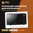 Micro-Onde Hisense – 20 L – 700W – Noir | H20MOBS6