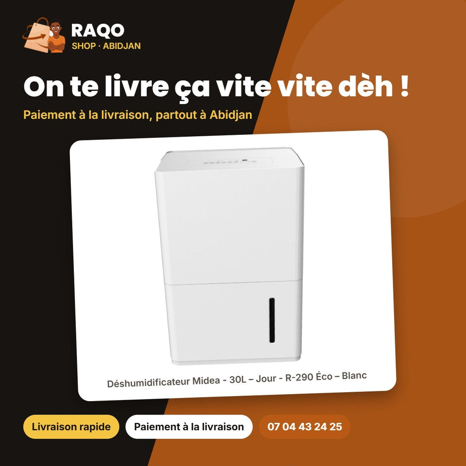 Déshumidificateur Midea - 30L – Jour - R-290 Éco – Blanc | MDDP-30DEN7