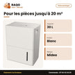 Déshumidificateur Midea - 30L – Jour - R-290 Éco – Blanc | MDDP-30DEN7