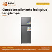Réfrigérateur Double Porte Nasco – 202L Net (158LT+44LT) – Avec Clé – Silver | NASF2-250K