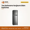 Réfrigérateur Nasco – 165L (121LT+44LT) – Silver – Avec Clé | HNASF2-22