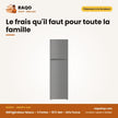 Réfrigérateur Nasco – 2 Portes – 157L Net – Gris Fonce | SNASF2-220
