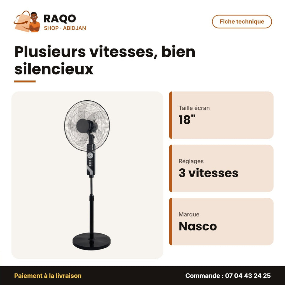 Ventilateur à Pied Nasco 18