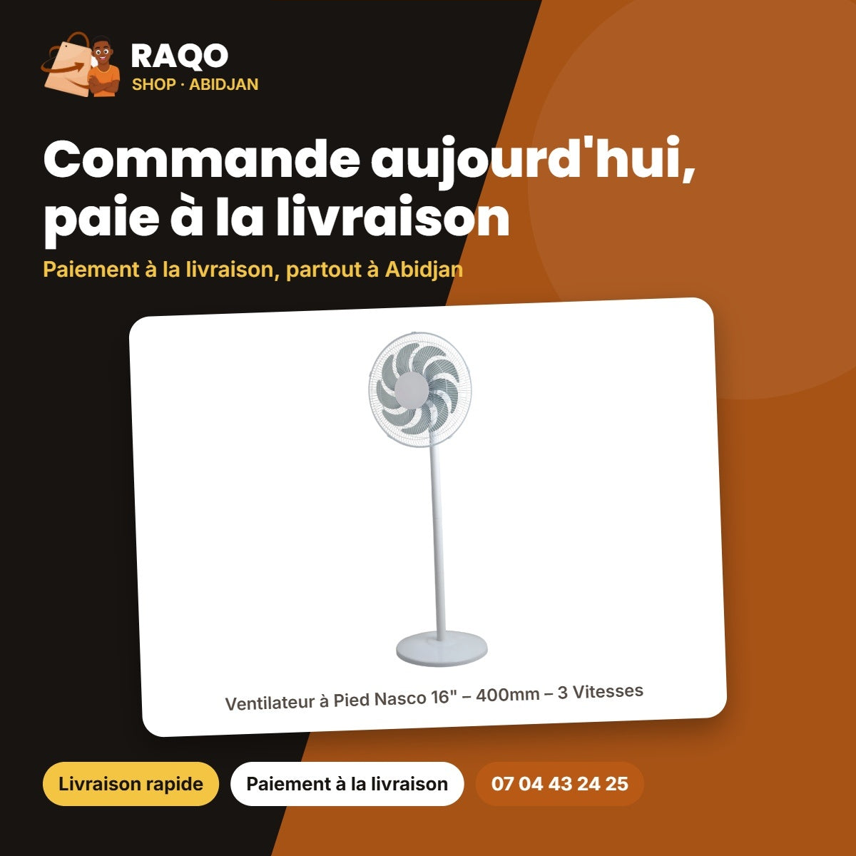 Ventilateur à Pied Nasco 16