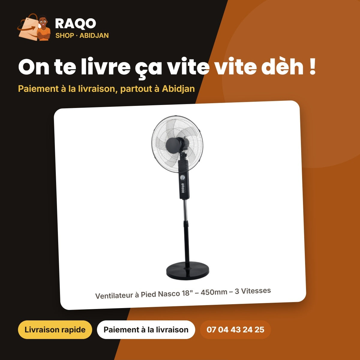 Ventilateur à Pied Nasco 18