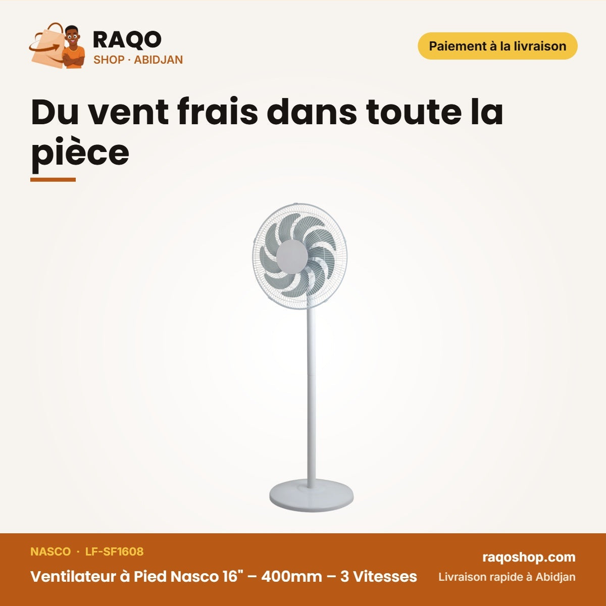 Ventilateur à Pied Nasco 16