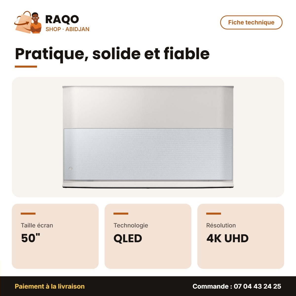 The Serif 50'' QLED Samsung – Smart – 4K UHD – 4 HDMI | QA50LS01BAUXGH