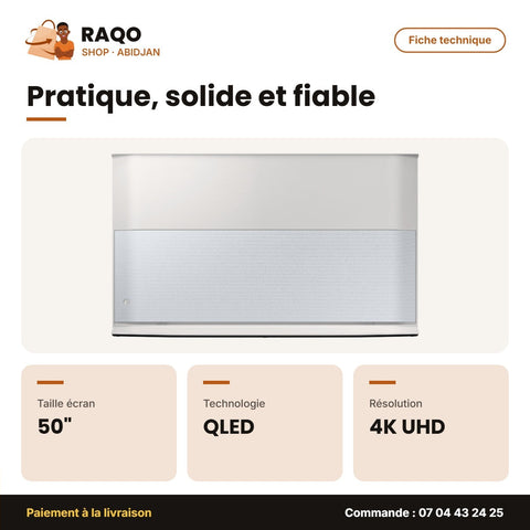The Serif 50'' QLED Samsung – Smart – 4K UHD – 4 HDMI | QA50LS01BAUXGH