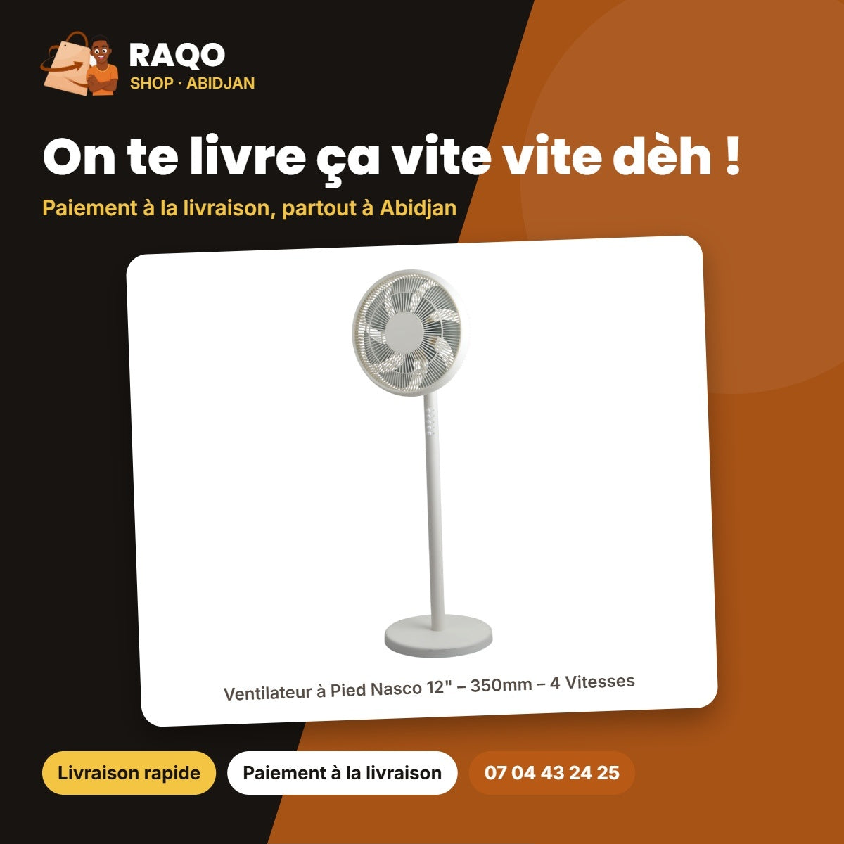 Ventilateur à Pied Nasco 12