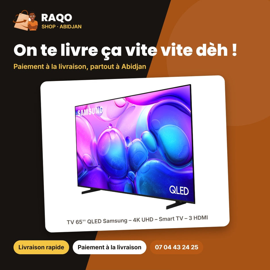 TV 65'' QLED Samsung – 4K UHD – Smart TV – 3 HDMI | QA65Q6FAAUXLY