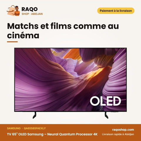 TV 65'' OLED Samsung – Neural Quantum Processor 4K – Smart TV – 163cm | QA65S85FAEXLY