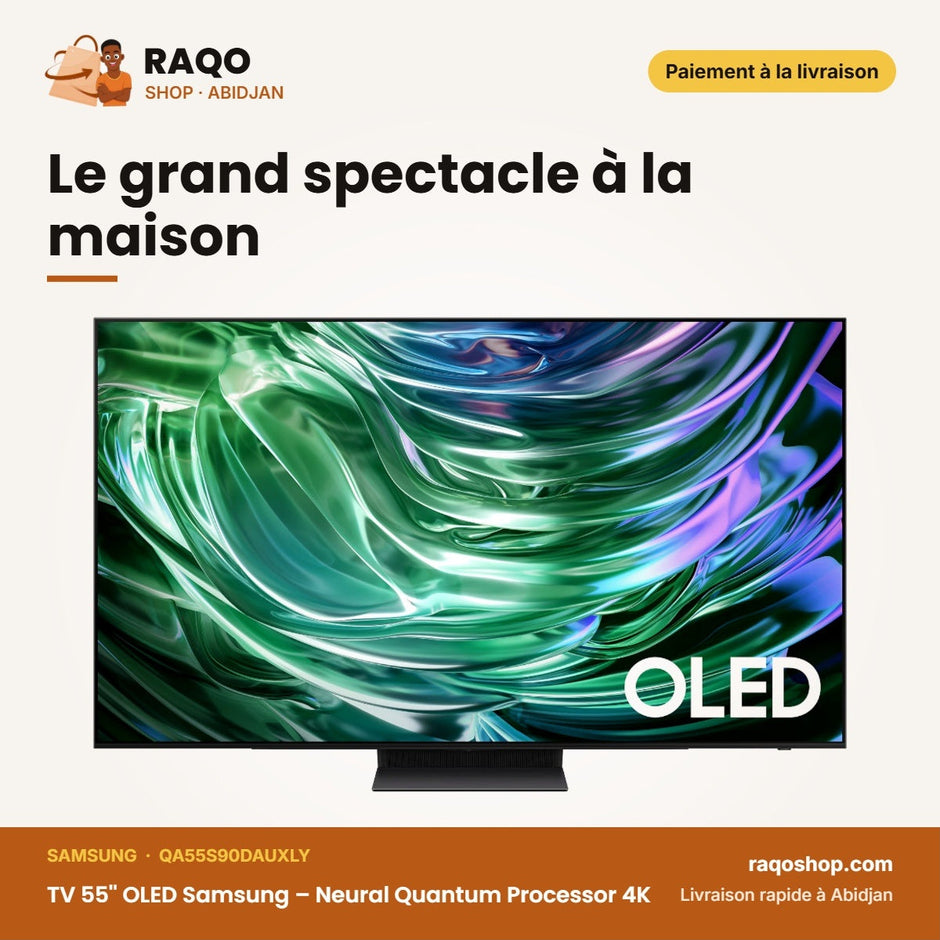 TV 55'' OLED Samsung – Neural Quantum Processor 4K – Smart TV – 138cm | QA55S90DAUXLY