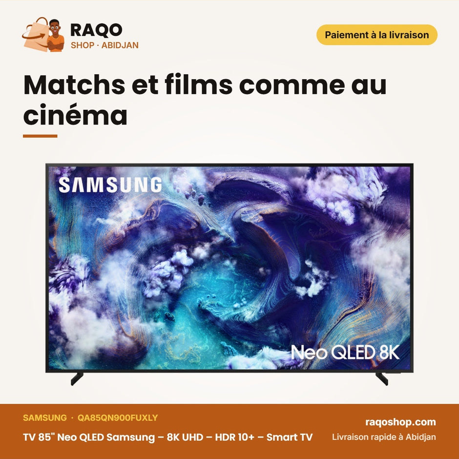 TV 85'' Neo QLED Samsung – 8K UHD – HDR 10+ – Smart TV | QA85QN900FUXLY
