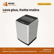 Machine à Laver 13kg Nasco Top Load Automatique Silver – Affichage Numerique | SNASTL-13KG-G