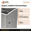 Machine à Laver 18kg Nasco Top Load Automatique Silver – Affichage Numerique | SNASTL-18KG-G