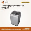 Machine à Laver 10kg Nasco Top Load Automatique Silver – Affichage Numerique | SNASTL-10KG-G