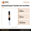 Mixeur à Main Nasco 800W 700ML Plast Body – 2VIT. – Kit D'accessoir 8P | MIXER_HB6020KD-CE
