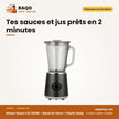 Mixeur Nasco 1.5L 500W – Bocal en Verre – Plastic Body – 2 Vitesses | BL9003-GS
