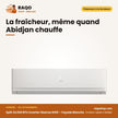 Split 24.000 BTU Inverter Hisense R410 – Façade Blanche | AS-24TR4SBBDK1
