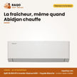 Split 18.000 BTU Inverter Hisense R410 – Façade Blanche | AS-18TW4SWPHB00