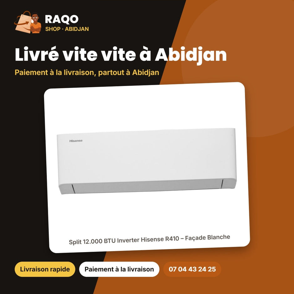 Split 12.000 BTU Inverter Hisense R410 – Façade Blanche | AS-12TW4SLUHB00