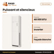Armoire Split Hisense 48.000 BTU – Inverter Expert – Façade Blanche | AUF-48TR6SQMJE