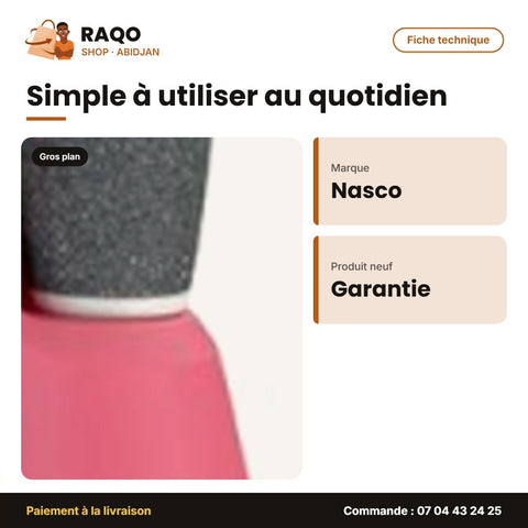 Soin des Pieds Nasco – Foot Care Solution – 360° Roller Brush Design | NA-6670