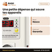 Protecteur de Tension Automatique Nasco 10A – Affichage LCD – Type Mural | SG-601-10A