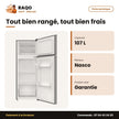 Réfrigérateur Nasco – 2 Portes – 107L(84LT+23LT) – Clé | SNASF2-175