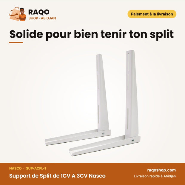 Support de Split de 1CV A 3CV Nasco | SUP-ACFL-1