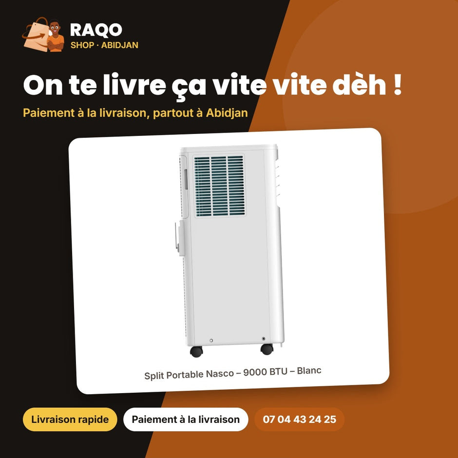 Split Portable Nasco – 9000 BTU – Blanc | NAS-AX9PT