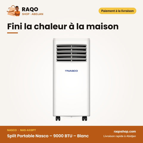 Split Portable Nasco – 9000 BTU – Blanc | NAS-AX9PT