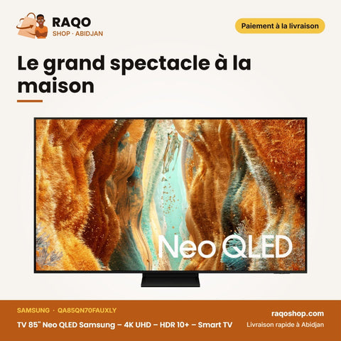 TV 85'' Neo QLED Samsung – 4K UHD – HDR 10+ – Smart TV | QA85QN70FAUXLY