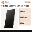 Plaque Cuisson à Induction Midea – 2 Zones – Tactile – 9 Niveaux de Puis. | MC-ID3591-A2