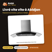 Hotte Aspirante Midea 90cm Acier Inox – Model Vitré-Incurve | GAZ_90V33