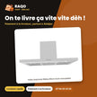 Hotte Aspirante Midea 90cm Acier Inoxydable | GAZ_90M21