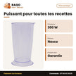 Mixeur à Main Nasco 700ML 300W Plast Body avec 1 Kit D'access 6PC | MIXER_HB1902