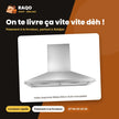 Hotte Aspirante Midea 60cm Acier Inoxydable | GAZ_60A17