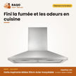 Hotte Aspirante Midea 60cm Acier Inoxydable | GAZ_60A17