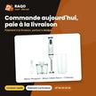 Mixeur Plongeant - Mixeur à Main Nasco – 2 Vitesses – 500ML Hachoir – Fouet | HB6079-CB4
