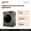 Machine à Laver Nasco – Front Load – 8kg – Smart Inverter | NASFL-T8KG-SDV1