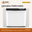 Machine à Laver 7.5kg Hisense – Twin-Tub – Blanc-Noir – 50Hz | WS75HA3W